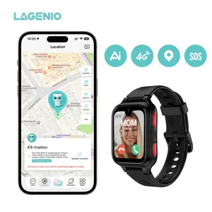 LAGENIO K9 Kid AI Smartwatch with GPS, 1.78'' AMOLED 4G for Kids with Video Call, Alarm Clock, School Mode, IP68 Waterproof Kids Smartwatch for Teens Ages 6 and Up smart watch digital