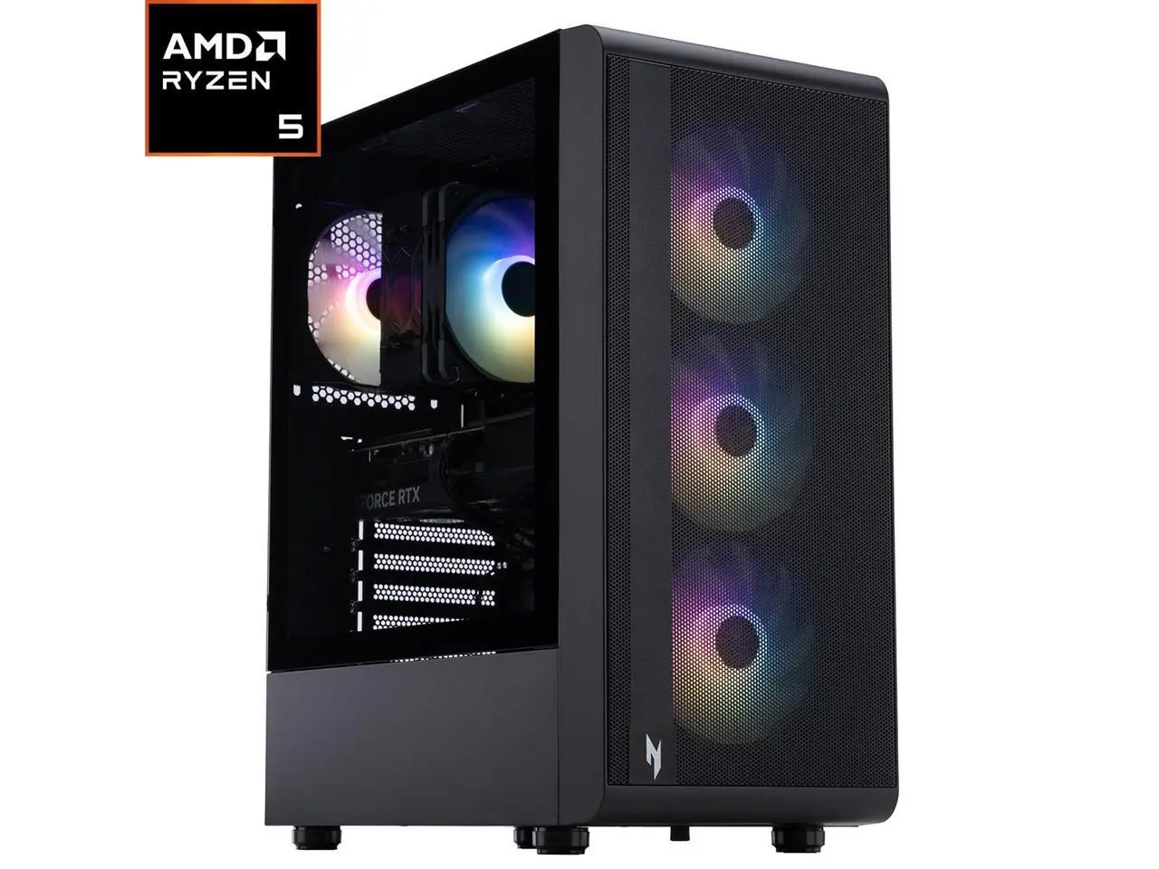 Acer America Gaming Desktop PC Nitro UD.P02AA.08Y AMD Ryzen 5 5500 16GB DDR4 512GB PCIe SSD GeForce RTX 3050 6 GB GDDR6 Windows 11 Home