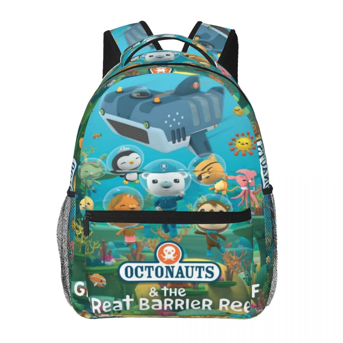 Octonauts Gup-A Submarine Great Barrier Reef Backpacks for School Large Capacity Full Print Kids Daypack Lightweight Children School Backpack