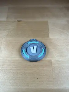 Vbuck inspired Keychain - (DO NOT MAKE FREE GIFT, WE CAN NOT CANCEL IF THEY ORDER)(Josh 1/29/26) - Gag Gift - Gift for Gamers - Gamer birthday Gift (1x)