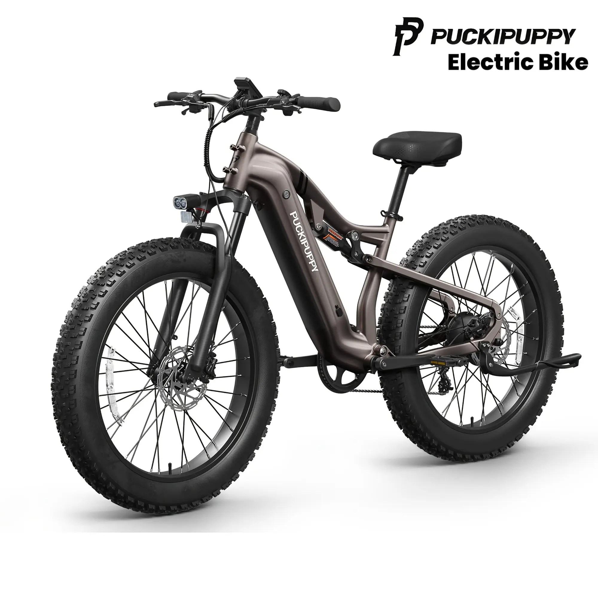 Electric Bike For Adults Rear High-power Brushless Motor, 80 Miles Range, 26" Fat Tire Full Suspension Electric Mountain Bike, 120NM Torque, 48V 20AH Battery, 8 Speed Torque Sensor, Suitable For Commuting And Outdoor Off-road Driving(Labrador Pro)