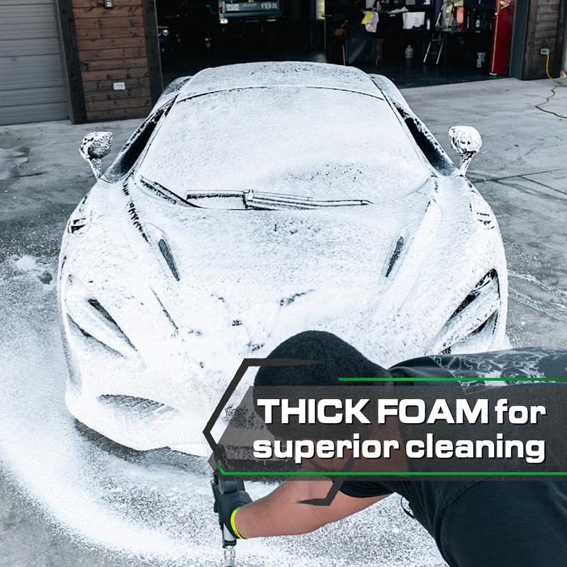 BLACKLINE® ULTRA FOAM - High-Foaming pH-Neutral Car Soap - Perfect for Foam Cannons & Bucket Washes, Green Apple Scent, Safe on All Vehicle Finishes