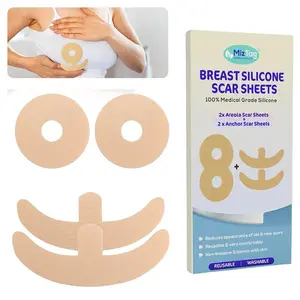 Silicone scar sheets for Breast surgical scars. Scar treatment after surgery for Breast reduction & Breast Augmentation. Comfortable under Post-op Bra