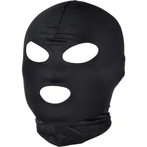 Full Cover Spandex Zentai Hood Mask Elastic Breathable Open Eyes And Mouth Cosplay Halloween Costume Hood Mask