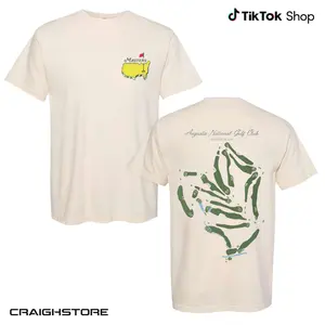 Augusta National Golf Course Map Shirt, 2026 Masters Tournament Tshirt, Augusta Georgia Golf Championship Tee