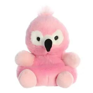 Palm Pals Adorable Pinky Flamingo 5 inch Pink Mini Soft Plush Collectable Stuffed Animal