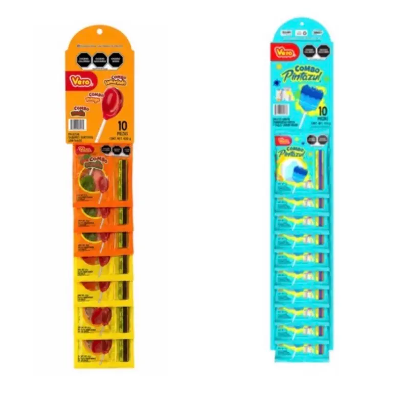 Vero Combo 10 Paletas- Tamarindo y pinta azul