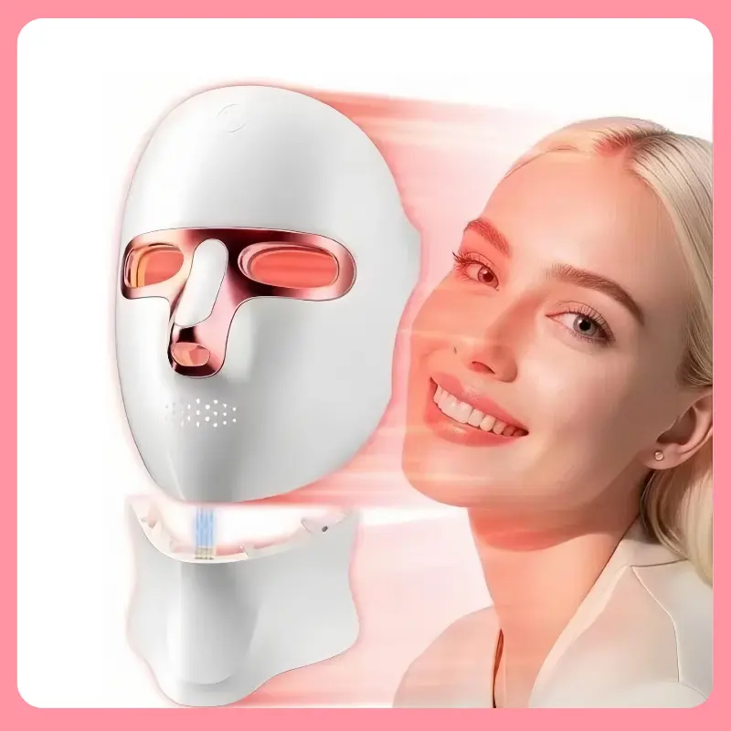 7-Color LED Photon Facial Mask - Facial Beauty Instrument, Lightweight At-Home Skincare Tool for Firming, Radiant Skin & Soothing Complexion, Thoughtful Gift for Mother’s Day, Graduation, Valentine’s Day