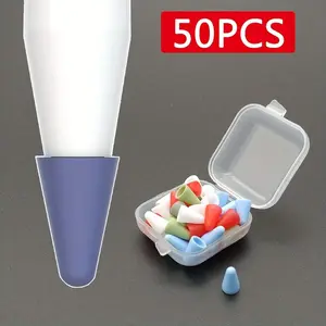 50pcs Silicone Nib Case for IPencil 2nd/1st Gen Tips - Protective Stylus Accessories with Mute Function - Durable and Convenient Design