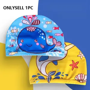Children's swimming cap cartoon cute breathable swim cap