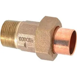 NIBCO 3/4" Cast Copper Pipe Union with Threaded Ends, C X M Pressure Fitting B260250