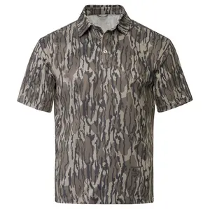 Men’s Bottomland Camo Polo – Perfect for Outdoors or Fishing and Hunting