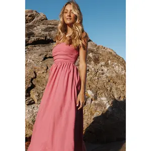 Kayt Strapless Dress - Petal Pink