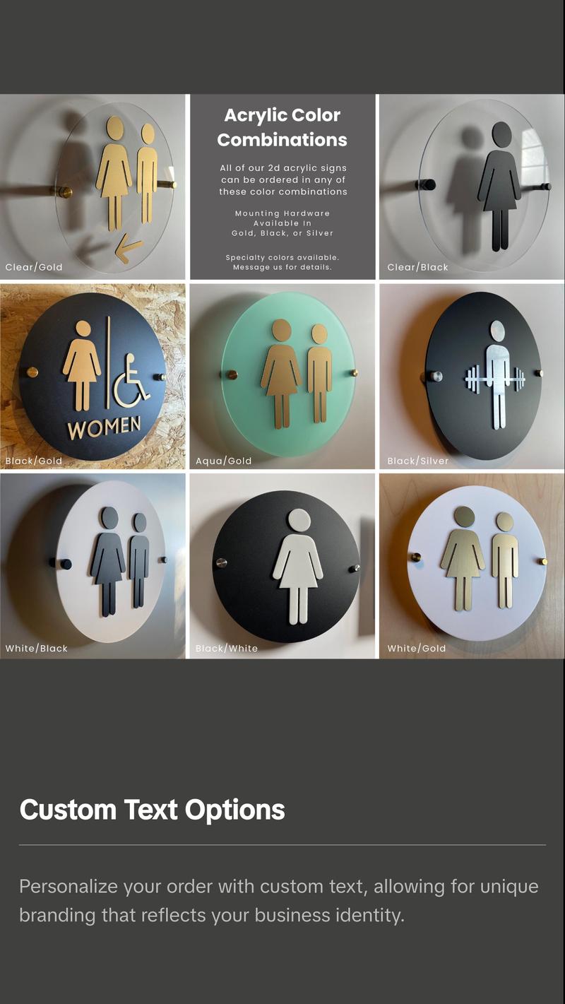 Order Here Pickup Here Outdoor Business Sign | Weatherproof and UV Stable | Food Truck Ice Cream Window | 3M Adhesive Backing 12x12” Round