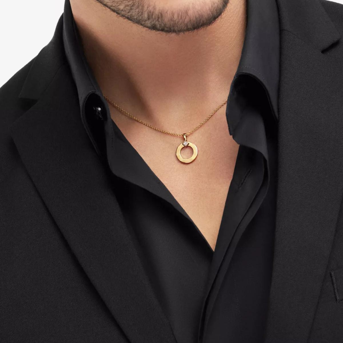 Geometric Circle Pendant Necklace  Minimalist Modern Statement Fashion Pendant Jewelry Women Party Gift