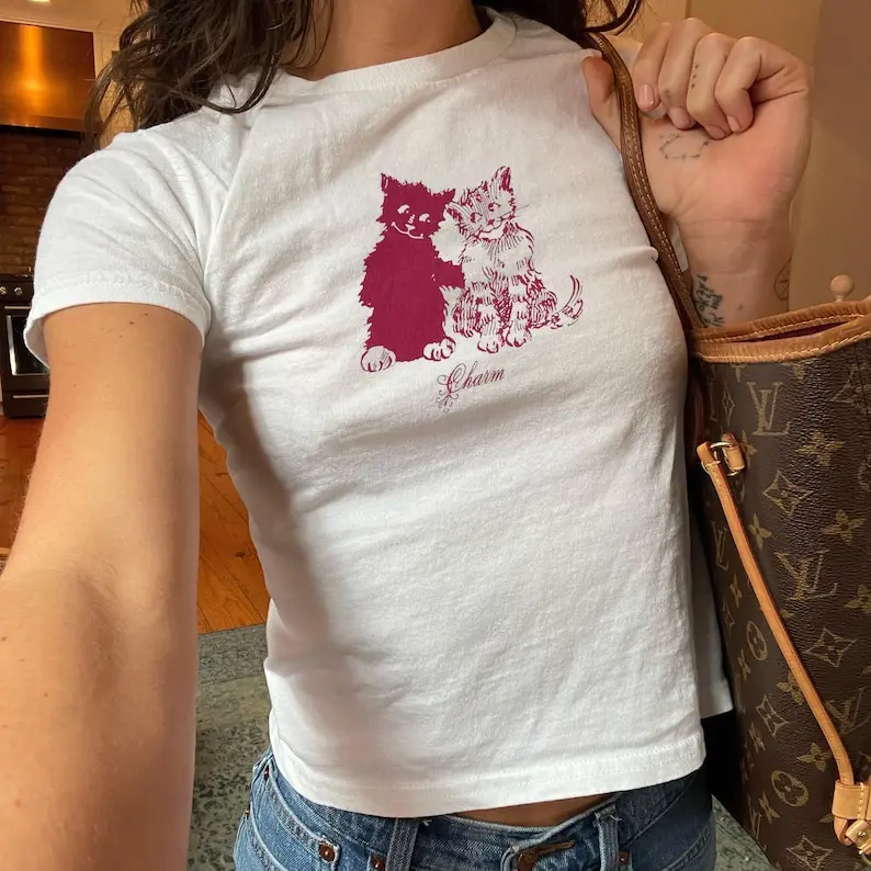 charm tee shirt clairo - TikTok Shop
