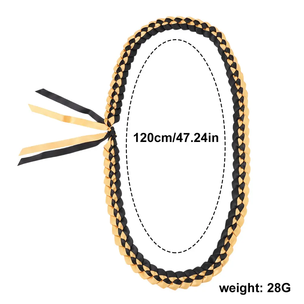 New arrival double layer satin ribbon graduation wreath braided collar gift ribbon ribbon rope honor rope handmade ribbon wholesale New arrival double layer satin ribbon graduation wreath braided collar gift ribbon ribbon rope honor rope handmade ribbon wholesale