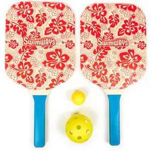 Swimways Hydro Paddle & Pickleball Set, Pickleball Paddles and Balls for Pool, Lake and Beach Games, Outdoor Toys for Kids and Adults Aged 5 & Up