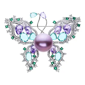 【LIVE】Limited-edition Natural Pearl Brooch made by hand
