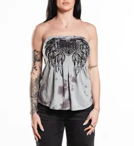 Affliction Women's Betty Jane Strapless Top
