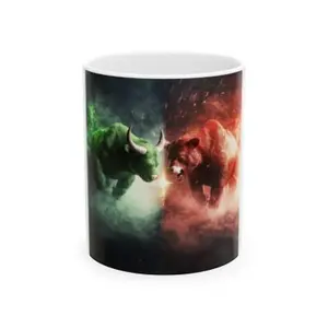 Grind and Motivate Ceramic Coffee Mug-11oz / 15oz- Inspirational Gift for Traders & Entrepreneurs