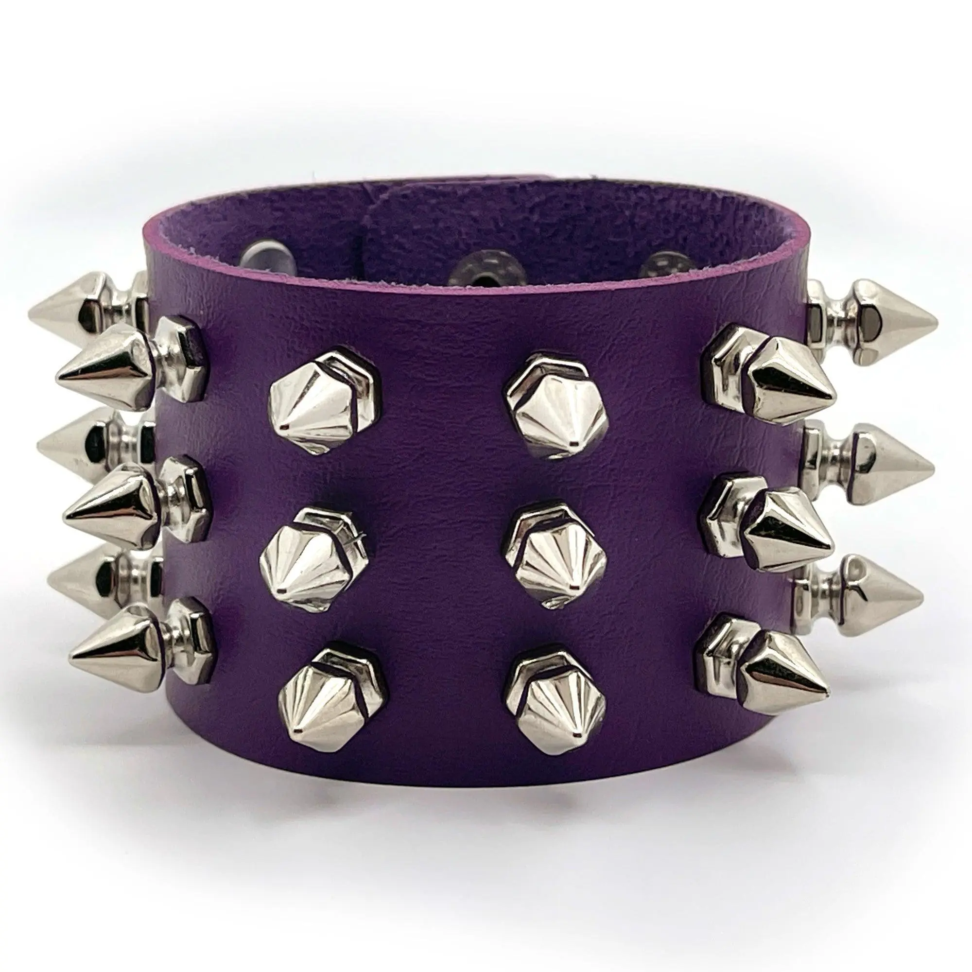 Metal Studded Spike Cuff