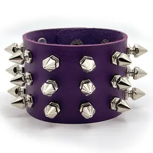 Metal Studded Spike Cuff