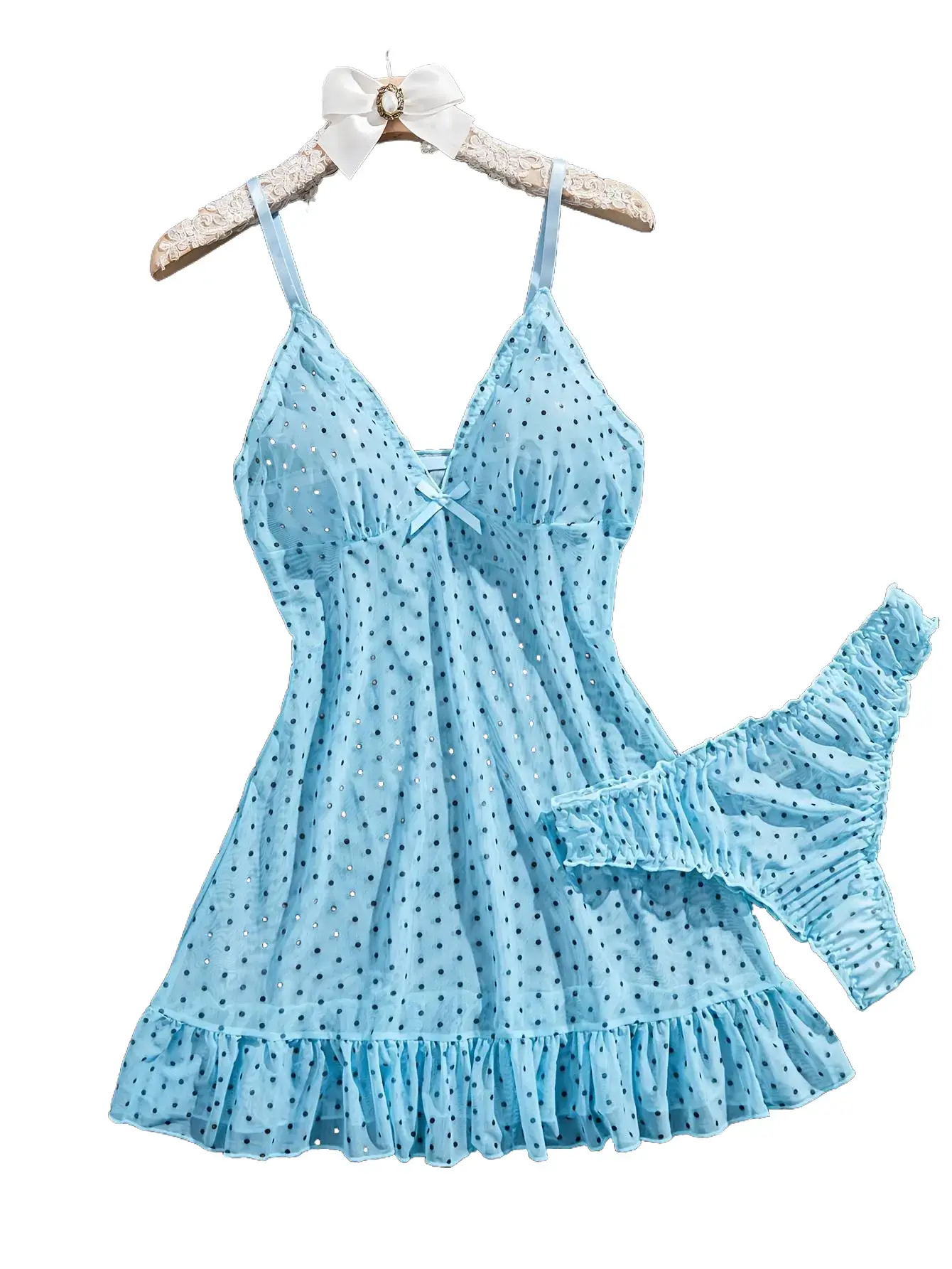 Plus-size slimming women's sleepwear, Nightdresses,  sister's women's underwear and loungewear, high-elastic lightweight dress, pure and cute, charming, figure-hugging lace, suitable for, vacation travel wear, women's gifts