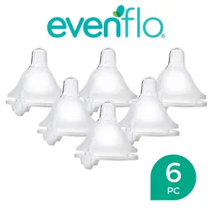 Evenflo Balance + Wide Neck SLOW FLOW Nipple OFFICIAL RETAILER, GLASS BOTTLE COMPATIBLE