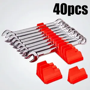 40pcs Magnetic Modular Wrench Organizers for Tool Drawers with Metric & SAE Labels Perfect Tool Storage Holder for Workshop Efficiency tiktokshopspringglowup