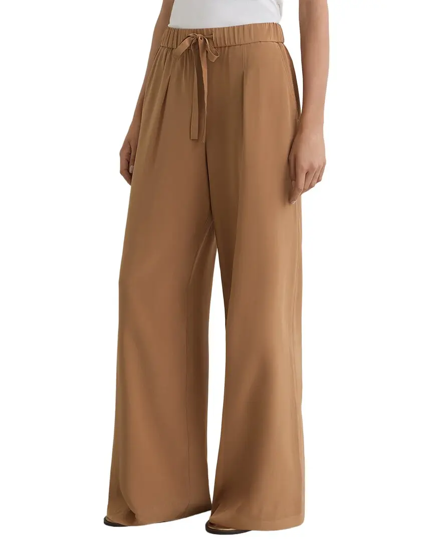 Reiss Maria Matte Silk Wide Leg Trouser
