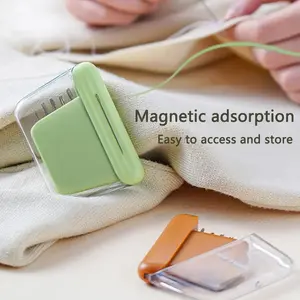 1Pcs Magnetic Suction Hand Sewing Needle Storage Box, with 10 Needles, Sewing Needle Set, Portable Sewing Tool