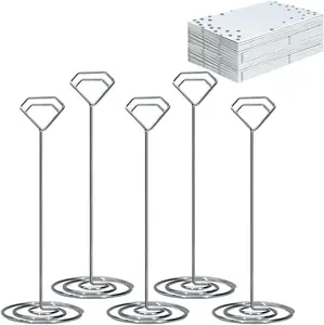 12 count  Place Card Holder with 14 count Place Cards, Table Number Holders, Table Card Number Stands, Picture Clips Name Card Photo Holder().