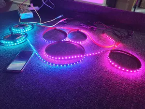 Bluetooth APP+RF 16PCS 4FT 48" Clear IP65 CHASING Light Strips for Car Truck Wheel Underbody Grille Fender Slingshot 2015-2025 SSL