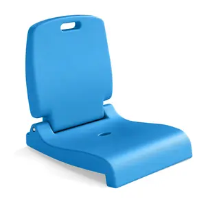 Compact Foldable Poolside Chair with Secure Fit, Portable Design, Handle, Drainage Hole, Lightweight Flipping Seat for Beaches, Camping (Blue, 1) – Sports & Outdoor Camping Furniture