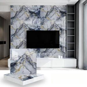 30/50 self-adhesive bathroom tiles, marble-patterned wallpaper stickers, Marble backsplash wallpaper, waterproof wall panels, suitable for bathrooms, kitchens, easy to peel and stick, for TV background wall decoration, simple installation