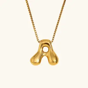 Maximalist Bubble Letter Necklace