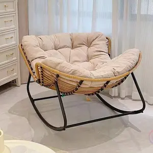 Innovative new large comfortable rocking chair Outdoor, front porch furniture egg chair saucer chair