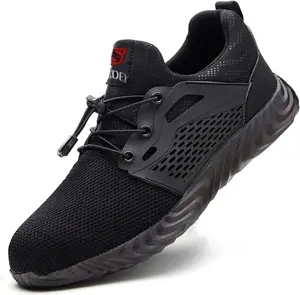 Steel Toe Shoes for Women Men, anti Slip Safety Shoes Breathable Lightweight Puncture Proof Work Construction Sneakers Footwear Walking Shoes Closed Comfort Worker Girl Bridal