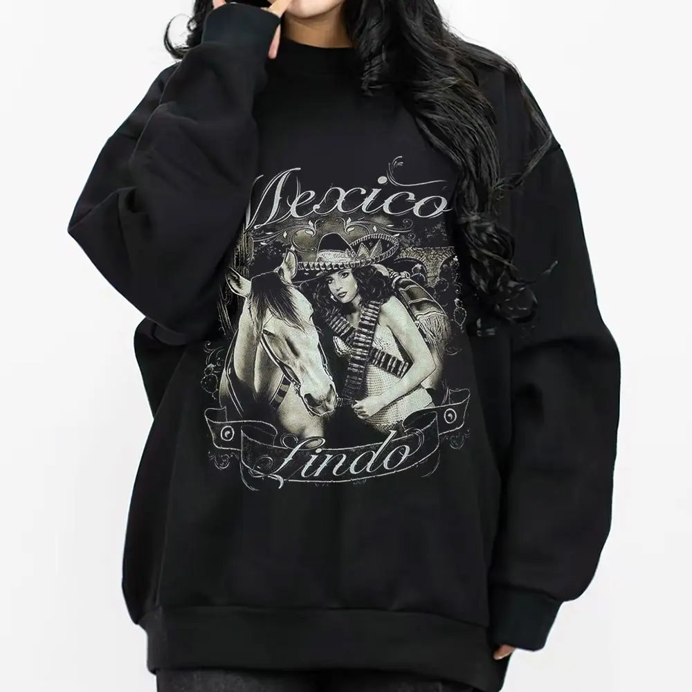 Limited edition "Mexico Girl" , Chicanos Clothing, Gangster clothes, Graphic Tee, Hoodies, Chicana, Cholo outfit, Lowrider clothing CK194