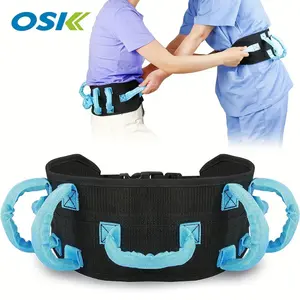 1pc OSK Heavy-Duty Medical Orthopedic Belt with 7 Ergonomic Handle Bars - Adjustable Waist Circumference 31"-51" for Post-Surgery Support, Physical, Balance Training - Transfer & Walking Gait Belt for Elderly, Patients, Therapists - Sturdy
