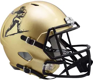 Riddell NCAA Heisman Logo 2023 Gold Revolution Speed Replica Helmet - Fanatics Authentic Certified