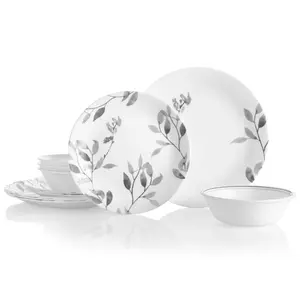 Corelle® Misty Leaves 12-piece Dinnerware Set, Service for 4