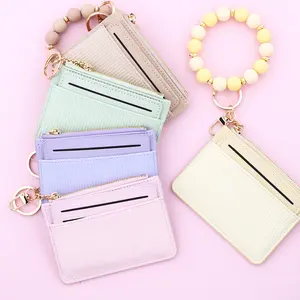 Trendy Ribbed Wristlet Keychain Wallet | TikTok Made Me Buy It Card Holder | Spring Fashion Essential