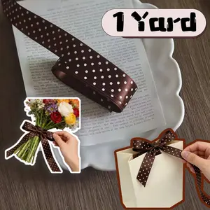 Polyester Lace Ribbon Material, DIY Handmade Bow Headband Hair Accessory Supplies, Decorative Flowers Design