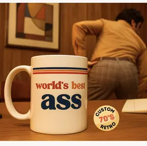 Custom Retro Mug | Customized Mug | Vintage Personalized Coffee Cup | Custom Business Gift | Appreciation Gift | Custom Colleague