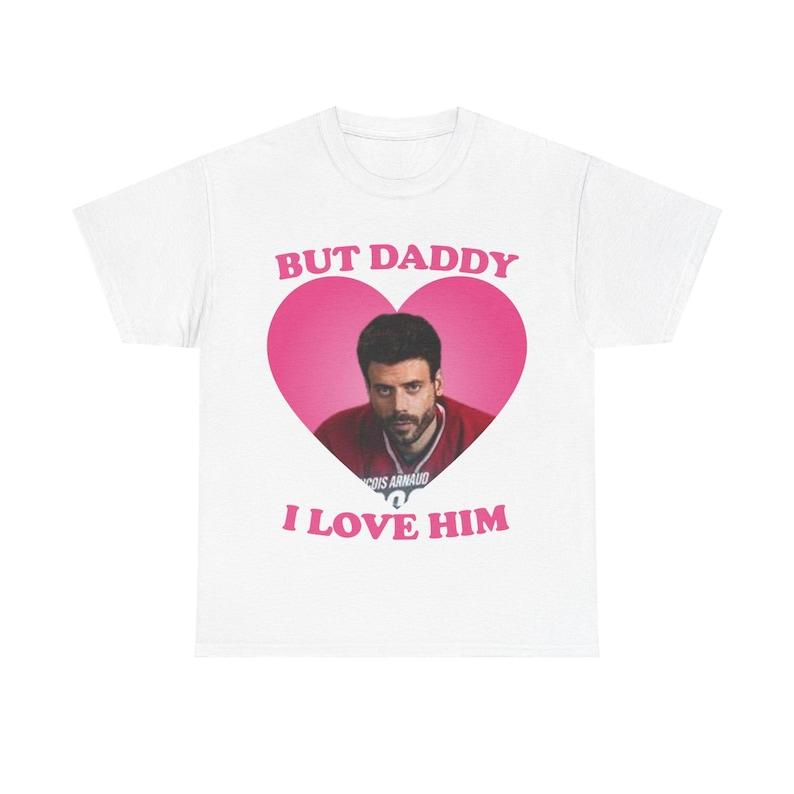 Scott I Love Him Hunter Heated TVPink heart shirt