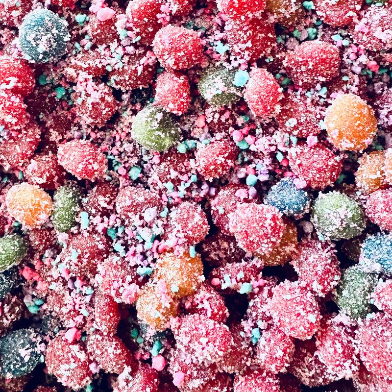 Cotton Candy Gushers - Kosher Parve, 7 OZ jar, Soft Chewy Snack with Juicy Cotton Candy Flavor, Fun Carnival Treat with cotton candy crunchy bits trending Candy gushers