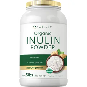 Carlyle Organic Inulin Powder 48oz | Prebiotic Fiber from Jerusalem Artichoke | Vegan, Vegetarian, Non-GMO & Gluten Free Supplement