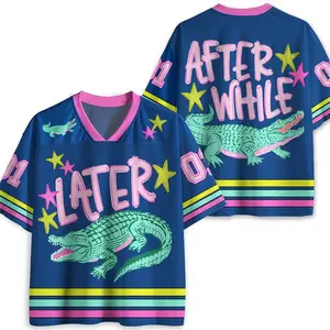 Later Gator After While Crocodile Mesh Jersey , Navy